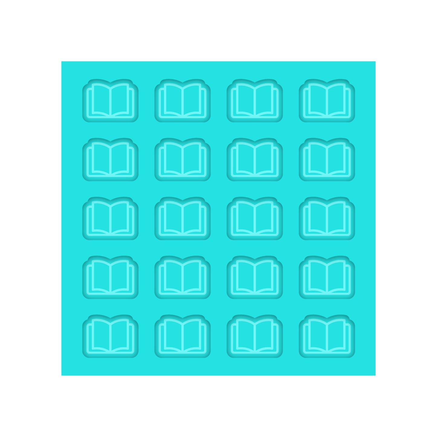 Teacher Open Book Silicone Mold for Resin Shaker Bits, Stud Earrings, Flatbacks, Charms & Pendants