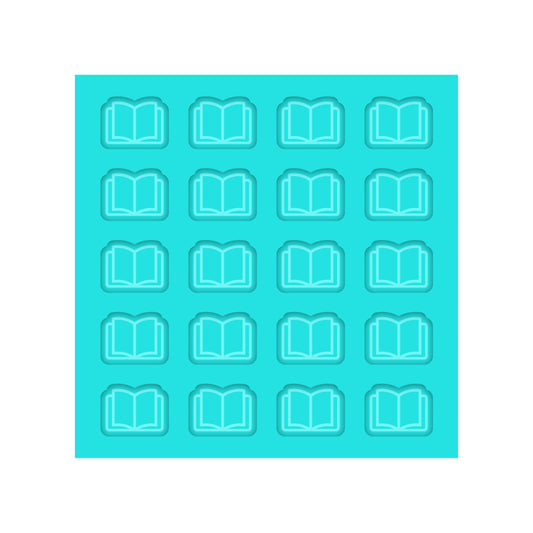 Teacher Open Book Silicone Mold for Resin Shaker Bits, Stud Earrings, Flatbacks, Charms & Pendants