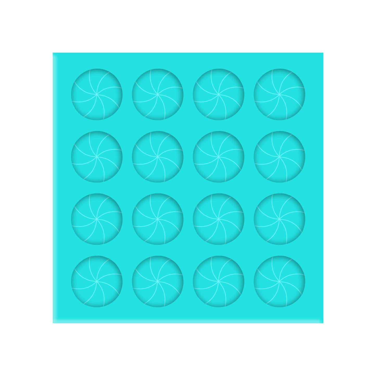 Peppermint Silicone Mold for Resin Christmas Shaker Bits, Stud Earrings, Flatbacks, Charms & Pendants.