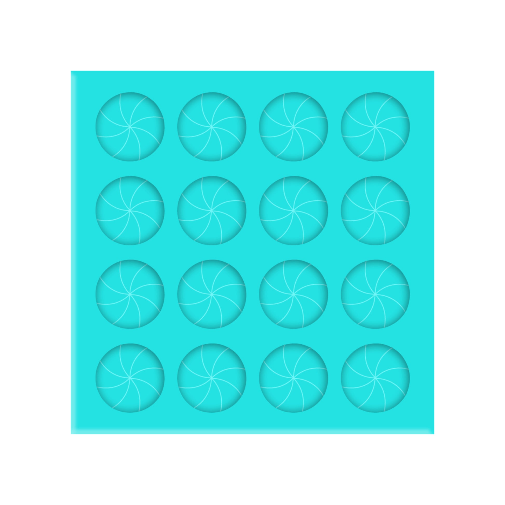 Peppermint Silicone Mold for Resin Christmas Shaker Bits, Stud Earrings, Flatbacks, Charms & Pendants.