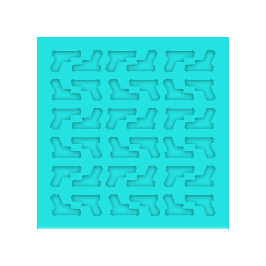 Pistol Silicone Mold for Resin Shaker Bits, Stud Earrings, Flatbacks, Charms & Pendants