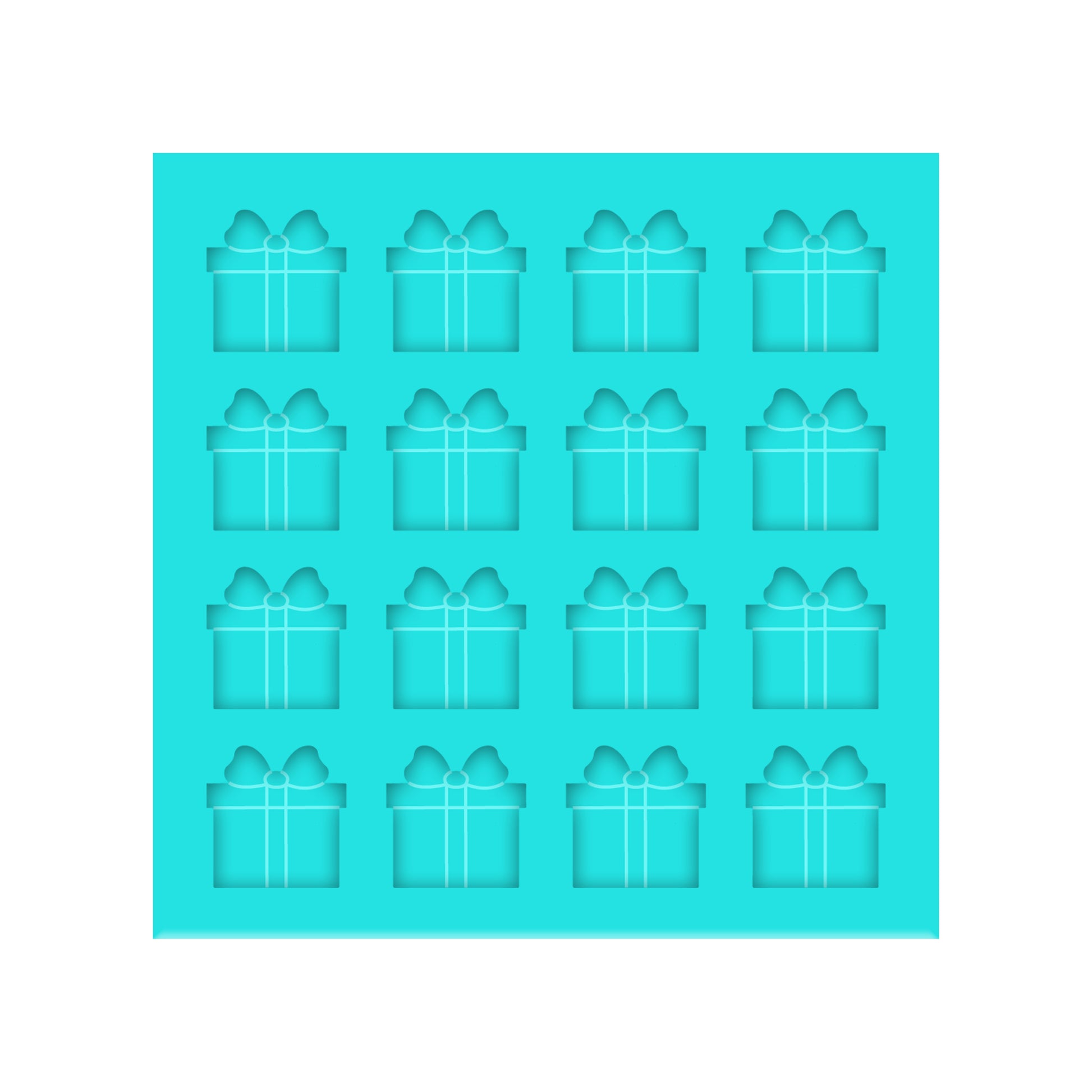 Christmas Presents Silicone Mold for Resin Shaker Bits, Stud Earrings, Flatbacks, Charms & Pendants.