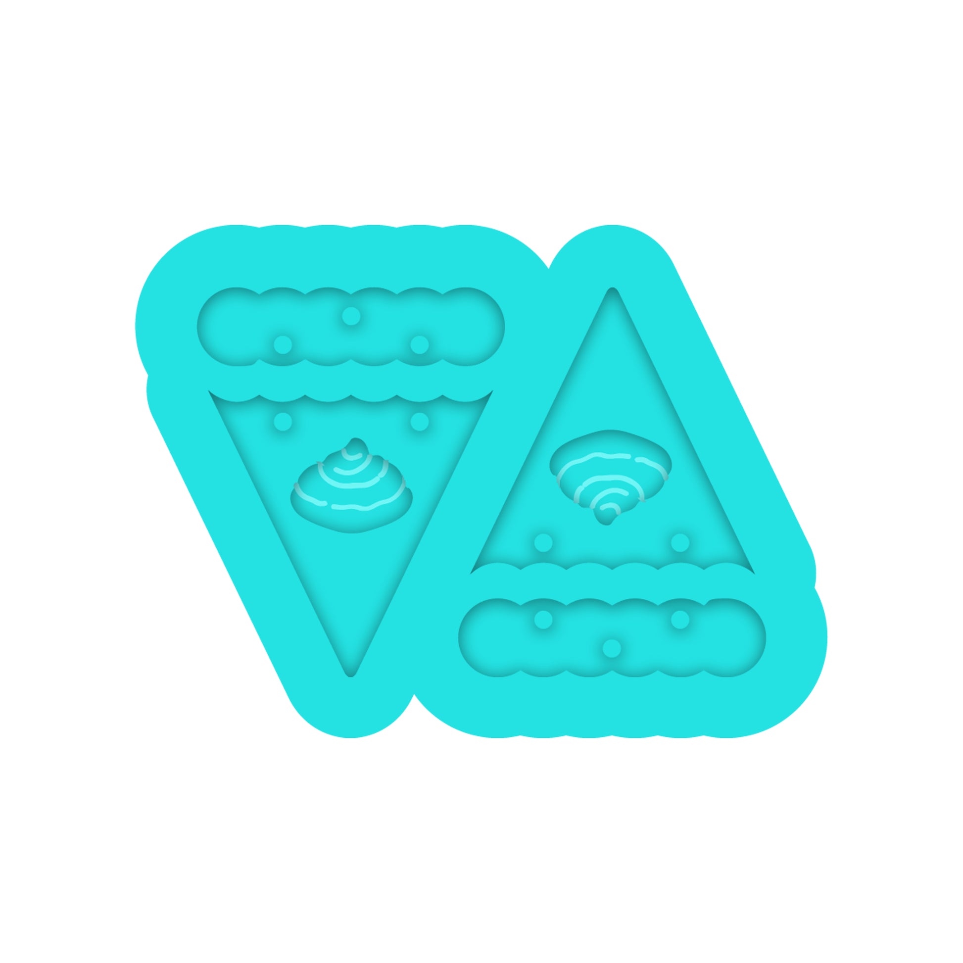 Thanksgiving Pumpkin Pie Resin Earring Mold for Fall