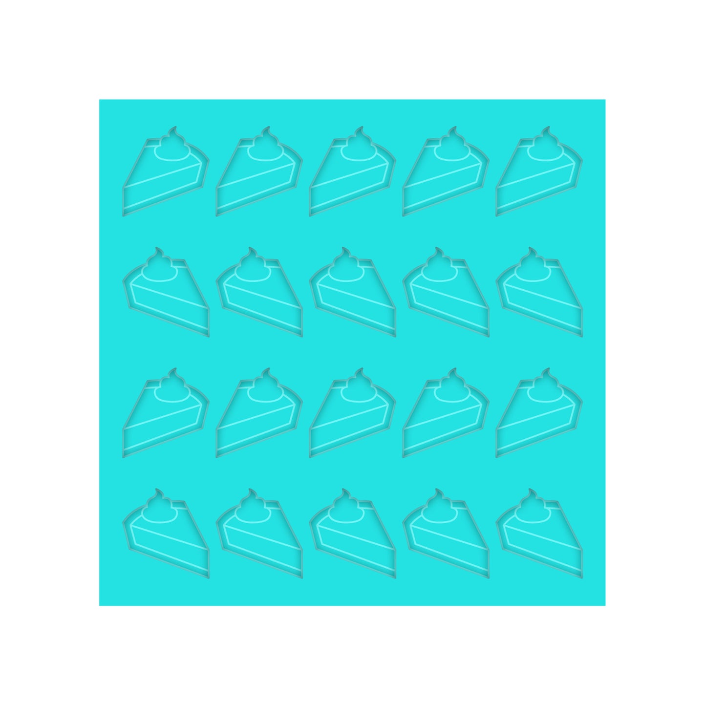 Fall & Thanksgiving Pumpkin Pie Silicone Mold for Creating Resin Shaker Bits, Stud Earrings, Flatbacks, Charms & Pendants