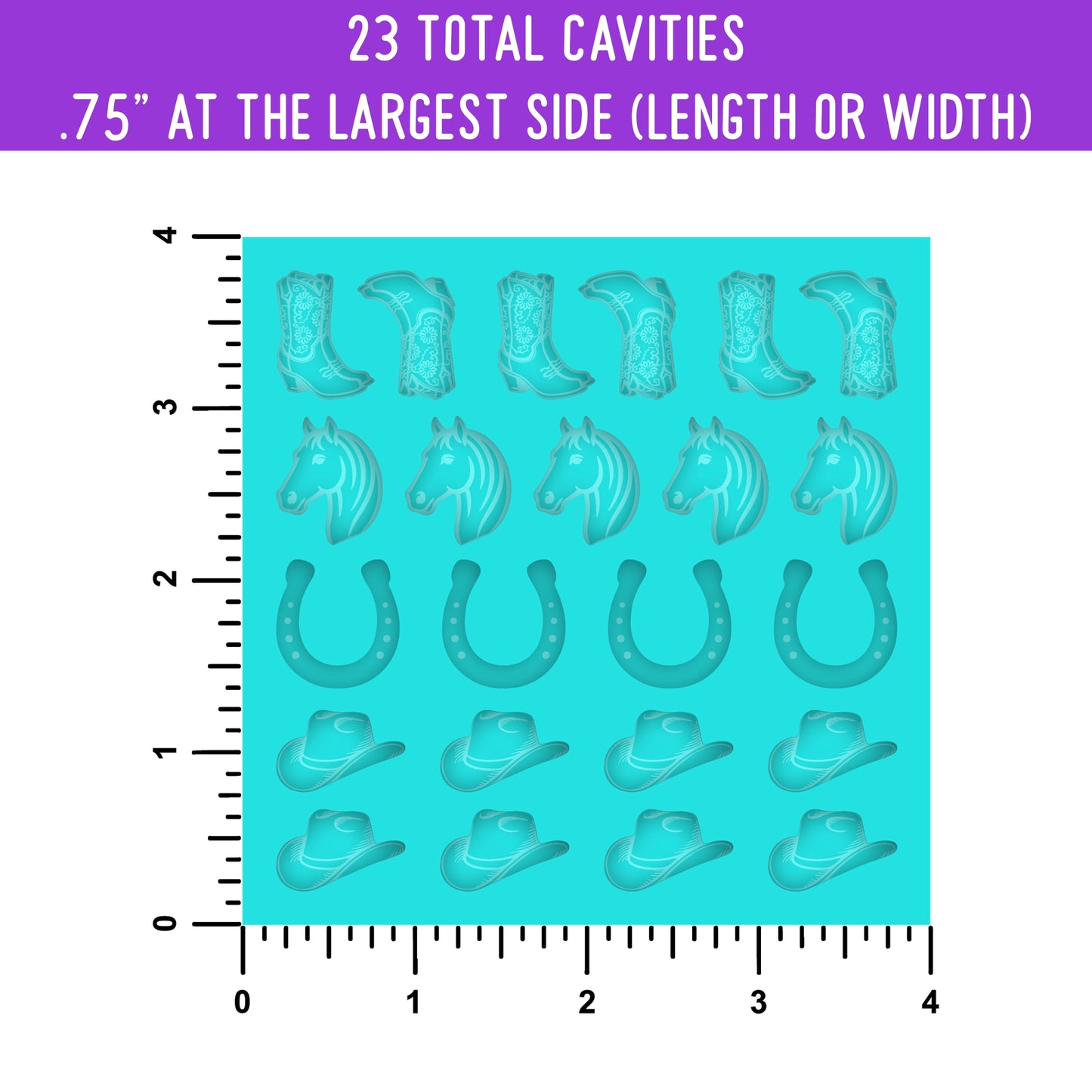 Custom Rodeo Resin Silicone Mold