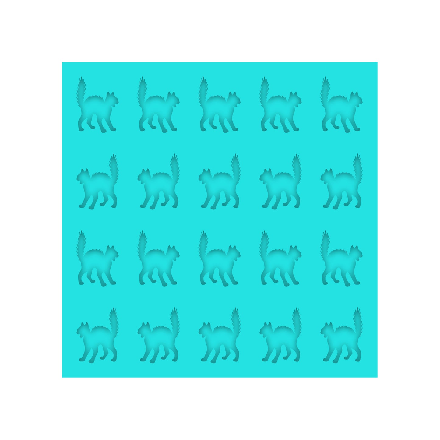 Halloween Cat Silicone Mold for Resin Stud Earrings, Shaker Bits, Charms & Pendants.