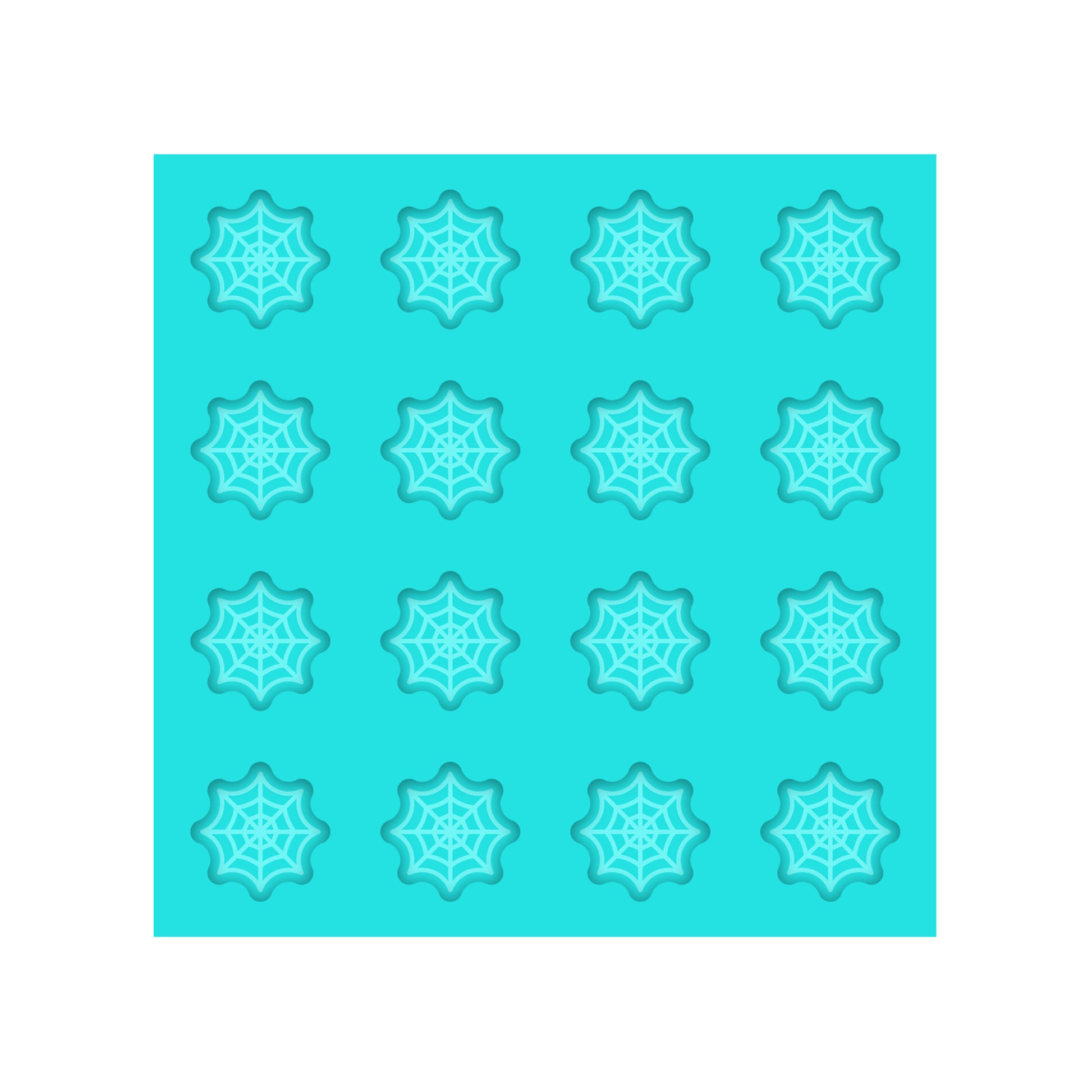 Spiderweb Silicone Mold for Resin Stud Earrings, Shaker Bits, Charms & Pendants.