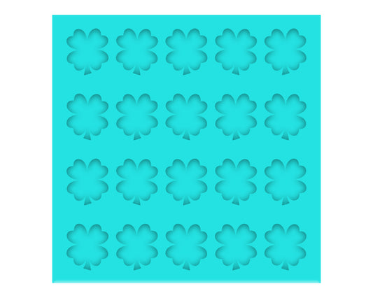 ***SALE*** 1/2" Colored Silicone 4 Leaf Clover Shaker Bits or Stud Earring Silicone Mold