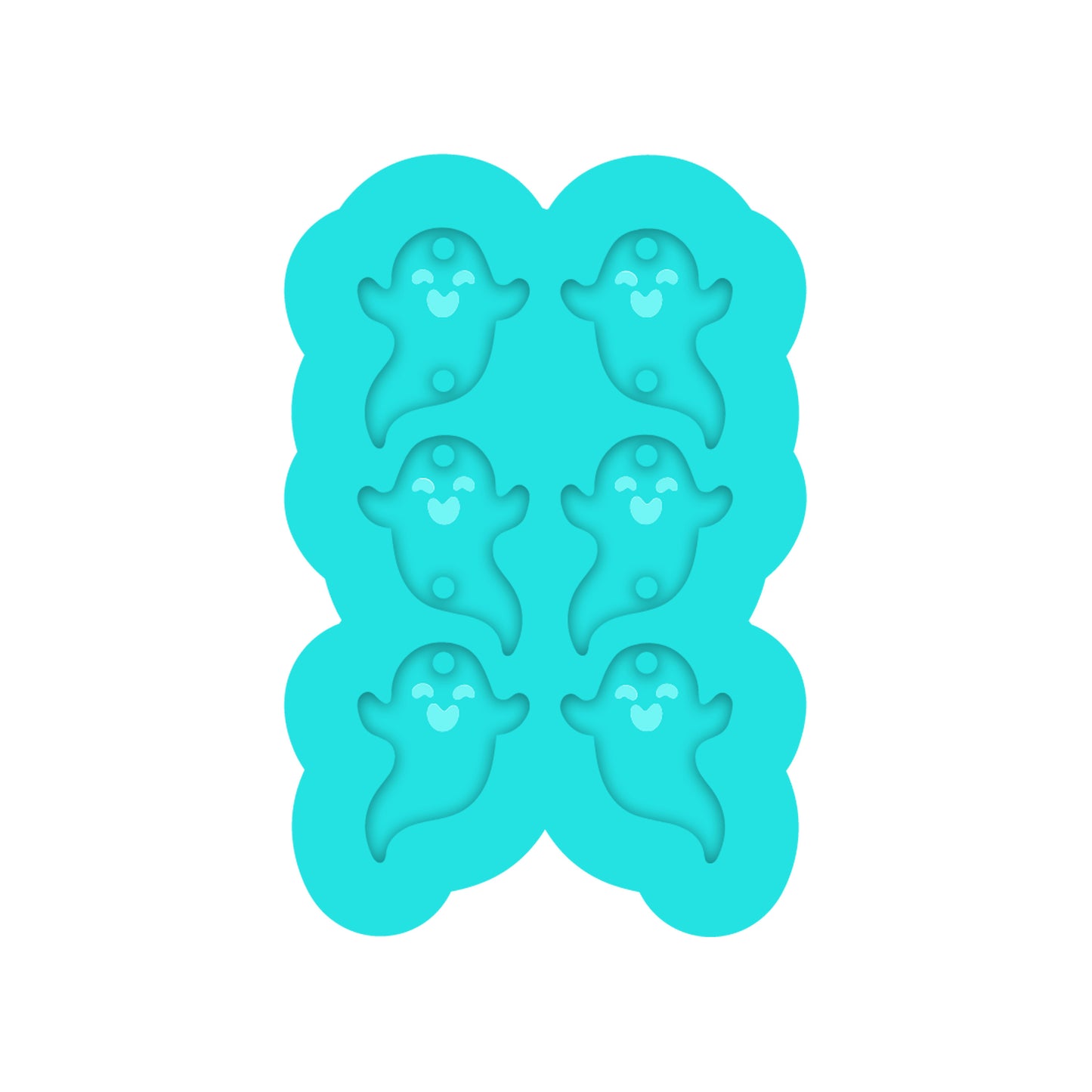 Halloween Ghost Dangle Earring Silicone Mold for Resin Jewelry Atists