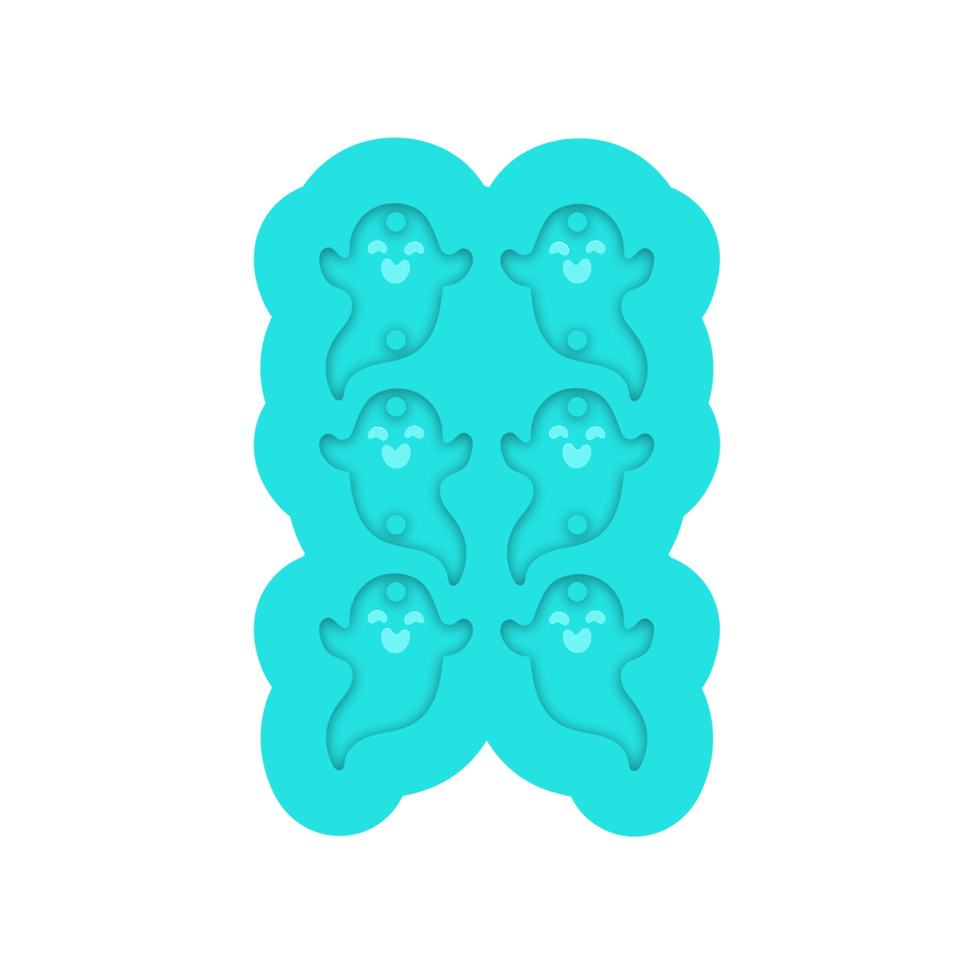 Halloween Ghost Dangle Earring Silicone Mold for Resin Jewelry Atists