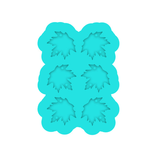 Fall Maple Leaf Dangle Earring Silicone Mold for Resin Jewelry Artists