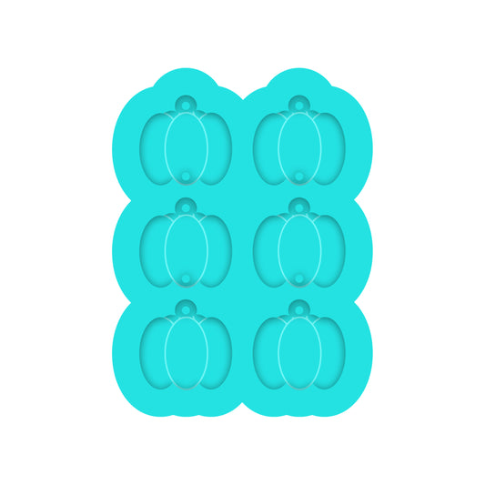 Fall & Thanksgiving Pumpkin Dangle Earring Silicone Mold for Resin Jewelry Artists.