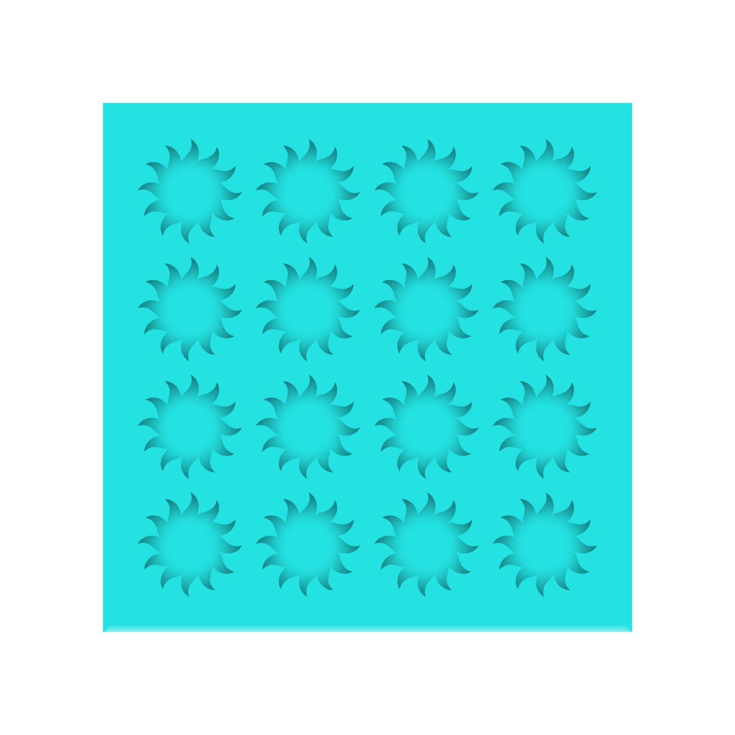 Sun Silicone Mold for DIY Resin Shaker Bits, Stud Earrings, Charms & Pendants