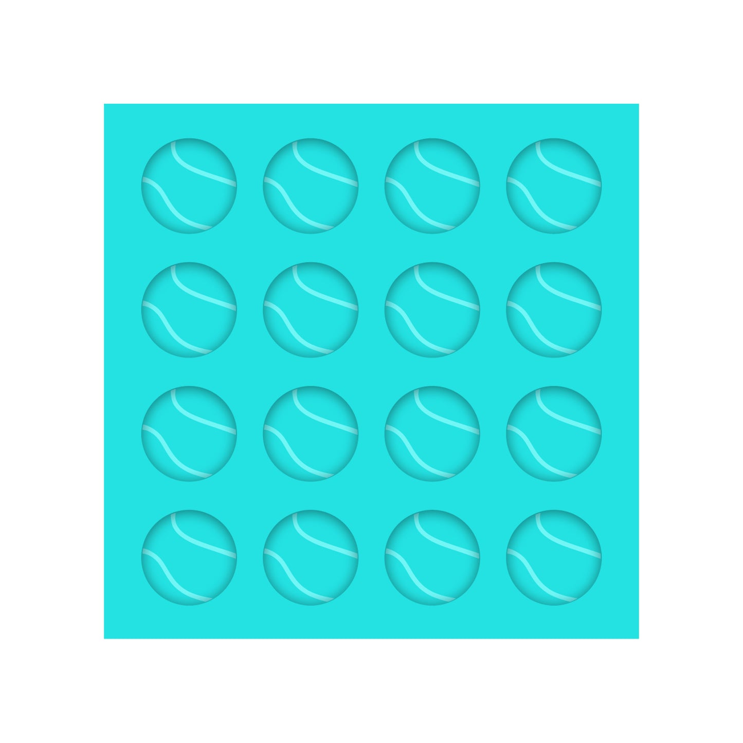 Tennis Ball Silicone Mold for Resin Shaker Bits, Stud Earrings, Flatbacks, Charms & Pendants