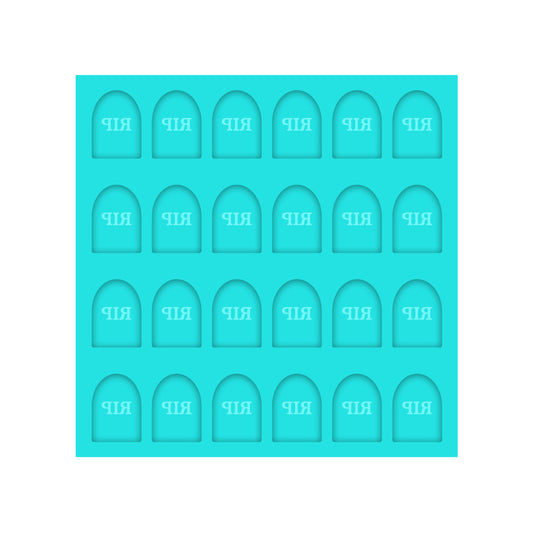 Tombstone Silicone Mold for Resin Halloween Stud Earrings, Shaker Bits, Charms & Pendants.