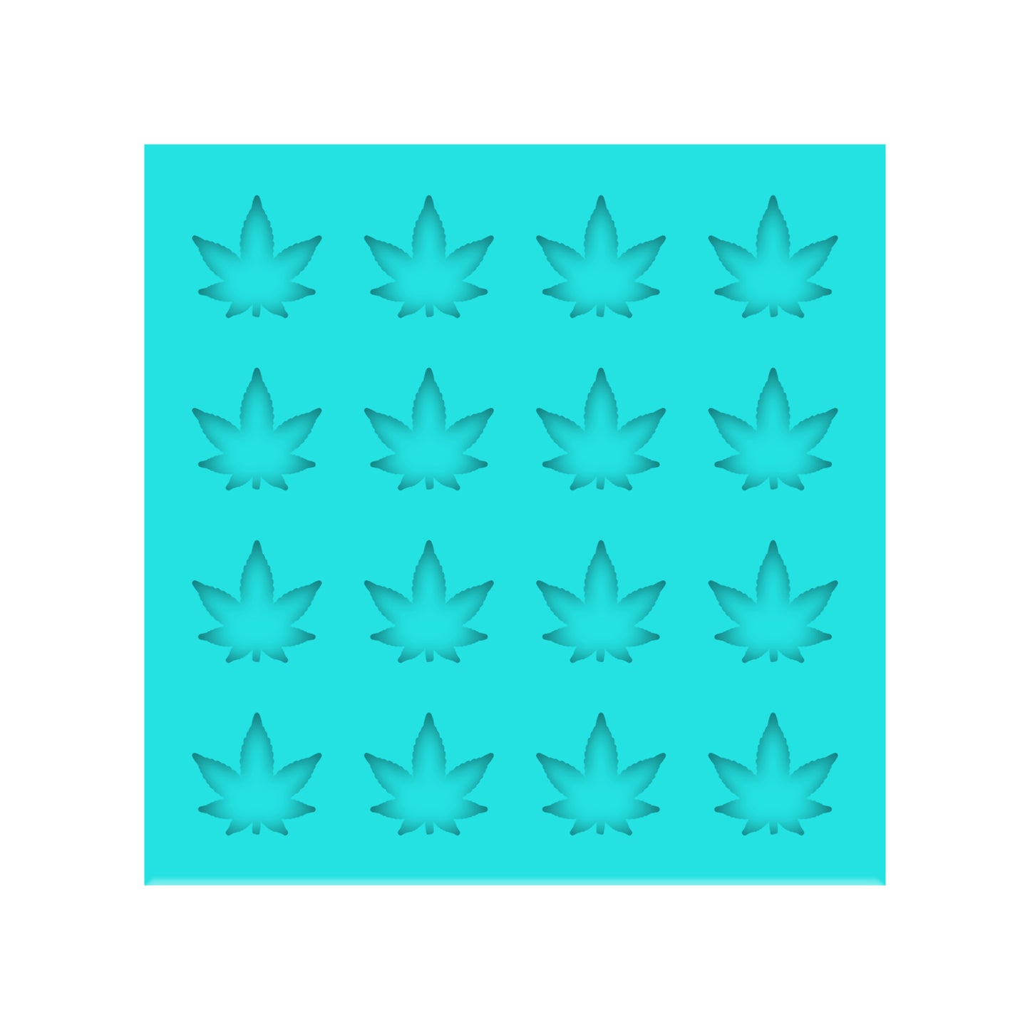 Cannabis Leaf Silicone Mold for Resin Shaker Bits, Stud Earrings, Flatbacks, Charms & Pendants