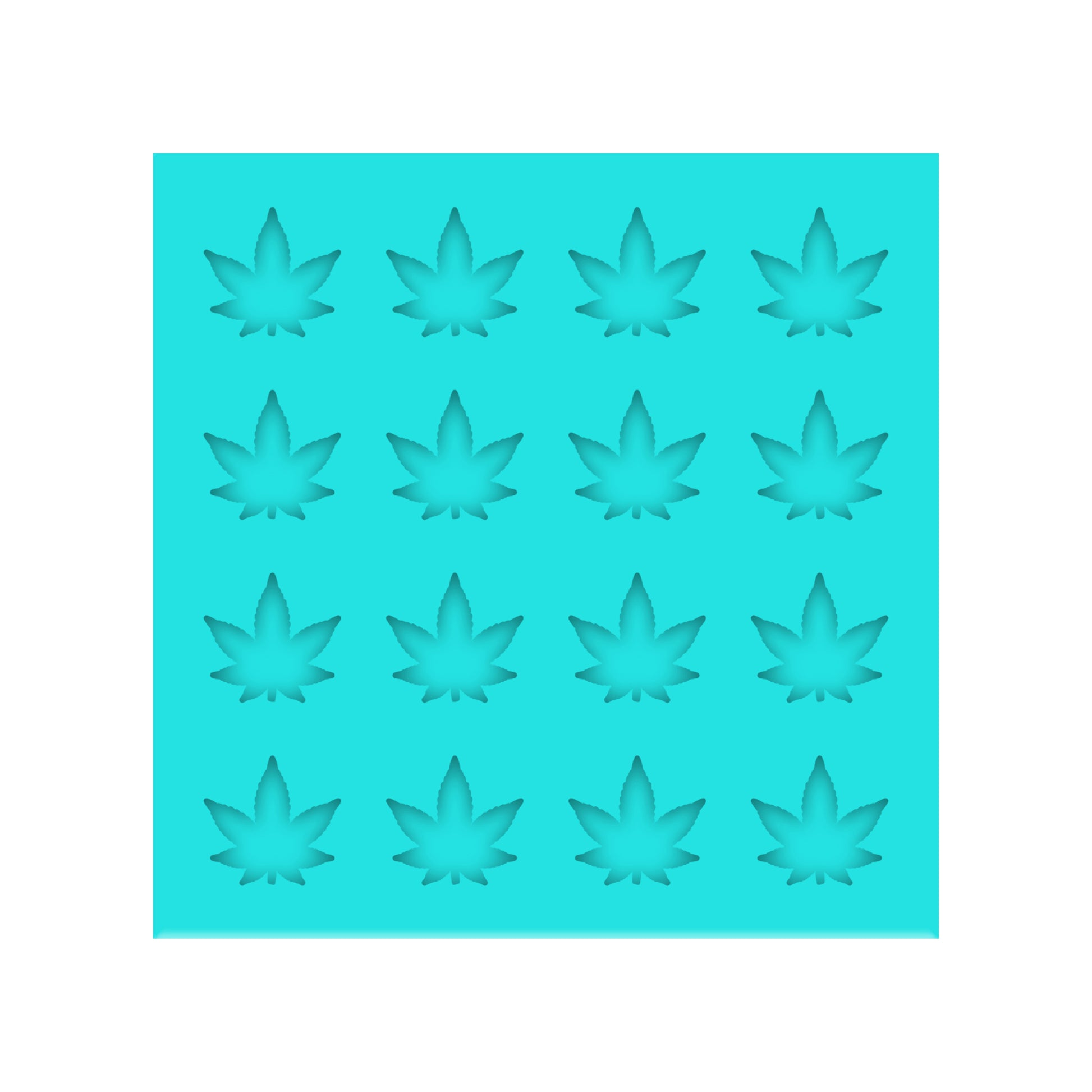 Cannabis Leaf Silicone Mold for Resin Shaker Bits, Stud Earrings, Flatbacks, Charms & Pendants