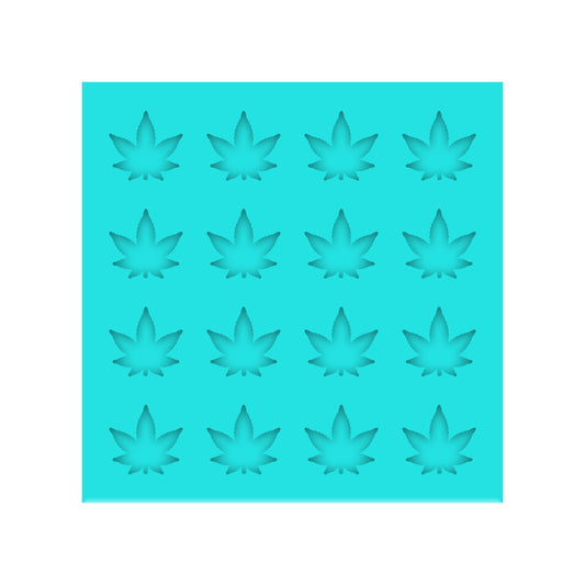 Cannabis Leaf Silicone Mold for Resin Shaker Bits, Stud Earrings, Flatbacks, Charms & Pendants