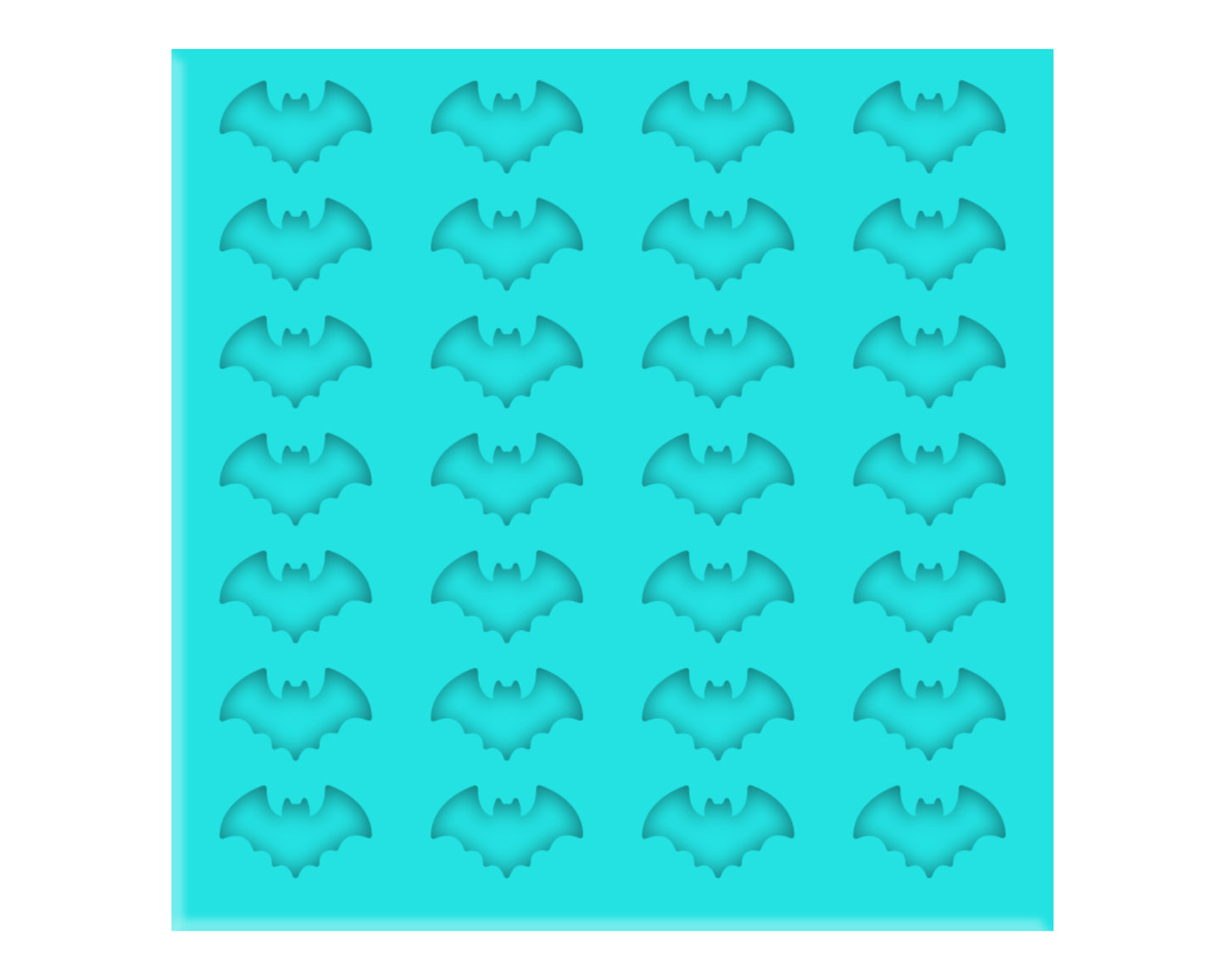 a blue background with a pattern of bats