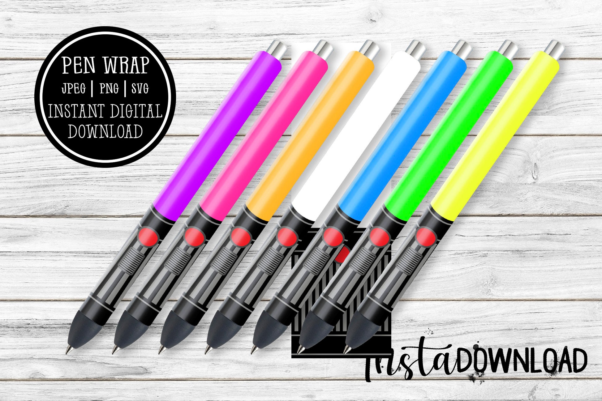 Lightsaber Glitter Pen Wraps, Epoxy Pen Wrap Design, Waterslide Glitter Pen Design, Instant Download Files, JPEG, PNG, SVG