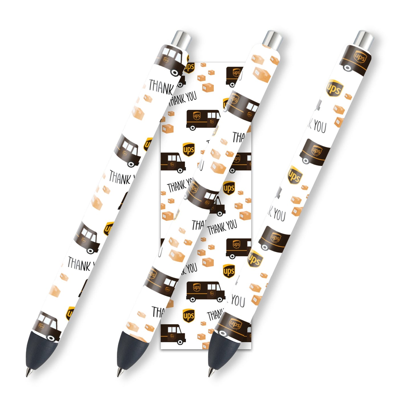 Package Delivery Truck Pen Wrap, Mail Carrier Pen Wrap, Ink Joy Gel Pen Design, Instant Digital Download JPEG and PNG Files,