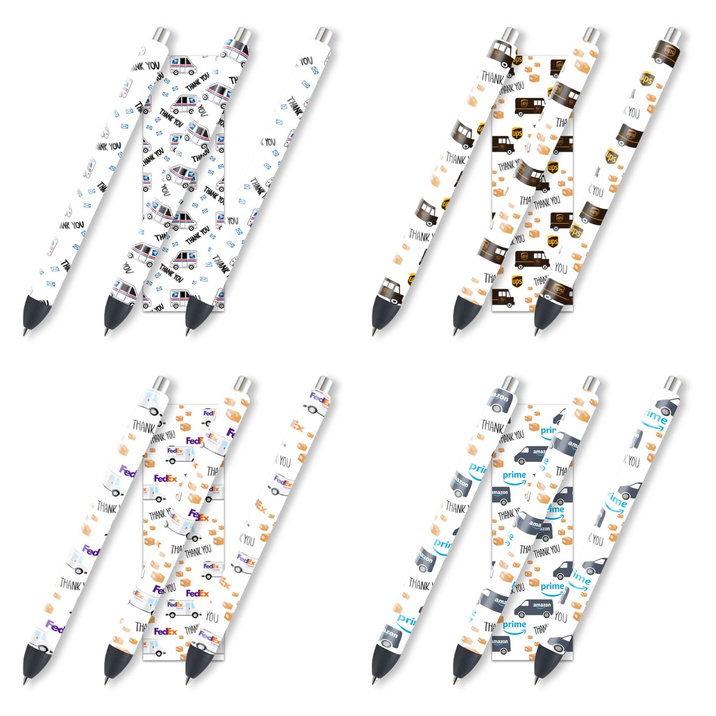 Mail Delivery Service Epoxy Pen Wrap Bundle, Ink Joy Gel Pen Design, Instant Digital Download JPEG and PNG Files,